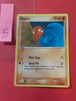 2006 Pokemon EX Crystal Guardians #50 Diglett, C, NF/H, cd5 - Image 1