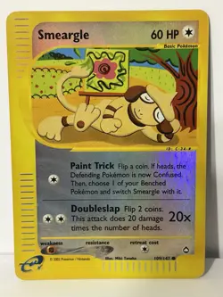 Pokemon Smeargle 109/147 Aquapolis Reverse Holo NM - Image 2