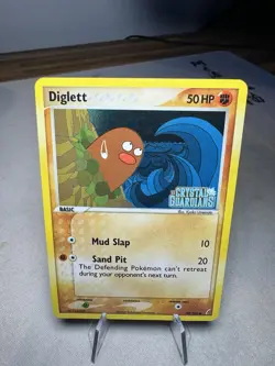 Pokemon TCG Diglett 50/100 Crystal Guardians Holo Stamped MP - Image 1