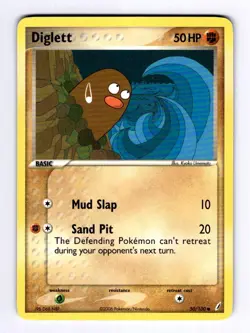 Diglett Crystal Guardians #50 (2006) Common NM Pokemon - Image 1