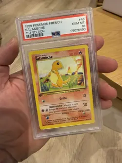 Pokemon francais SALAMECHE Set de base 1st Edition 1999/ #46/ PSA10 - Image 1