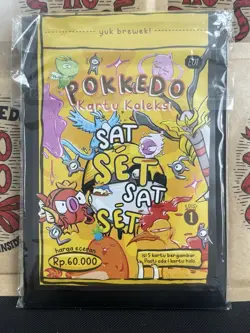 SEALED Pokkedo V1 Booster Pack Rare Set 1 - Derpy Pokemon Fan Art - Image 1