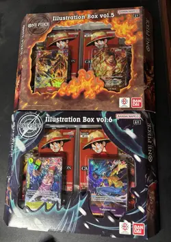 One Piece CCG Illustration Box Vol. 5 & Vol 6 Set Sealed English - Image 1