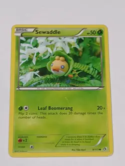 Sewaddle 9/113 Yuka Morii Legendary Treasures Pokemon Card - Image 1