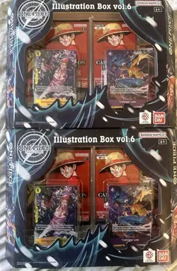 Bandai Namco One Piece Card Game Illustration Box vol.6 Promo 2 Boxes English - Image 1