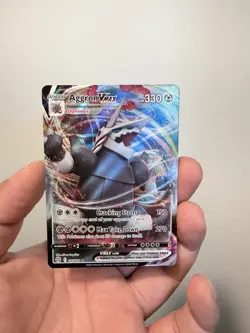 Pokemon Aggron VMAX Ultra Rare Card #097/172 Swsh09: Brilliant Stars - Image 1