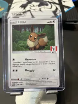 LP - Pokemon Eevee 186/SM-P KFC Kentucky Fried Chicken Promo Card - Image 1