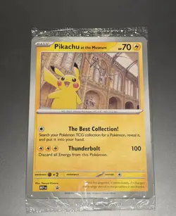 Pikachu At The Museum Pokemon Card TCG English Promo - Image 1
