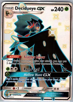 Decidueye GX SV47/SV94 Hidden Fates: Shiny Vault - Pokemon Card - NM - Image 1