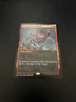 1x Promo Full Art Goblin Bombardment - Store Championship Lorwyn Eclipsed MTG - Image 1