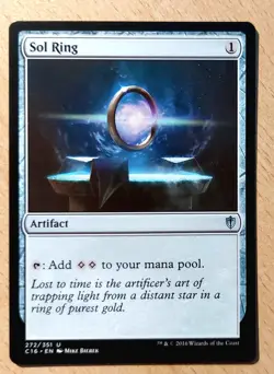 Mtg Magic: Sol Ring / Sonnenring, English, Nearmint, Bestes Manaartefakt - Image 1