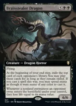 MTG BRAINSTEALER DRAGON 621 EXC - DRAGO RUBACERVELLO - CLB-X EN - MAGIC - Image 1