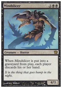MTG MINDSLICER ITALIAN - POOR/ROVINATISSIMO SQUARTA MENTI - 9TH - MAGIC - Image 1