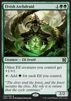 MTG ELVISH ARCHDRUID EXC - ARCIDRUIDO ELFICO - DD.EVI - MAGIC - Image 1