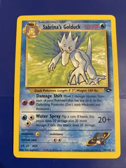 Pokemon Card - Sabrina's Golduck Gym Challenge 30/132 Rare NM never played - Image 1