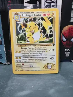 Pokemon TCG Lt. Surge's Raichu Holo Unlimited Rare Card 11/132 Gym Challenge - Image 1