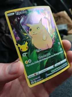 Pokemon TCG Pikachu 005/025 Celebrations Full Art Holo NM - Image 3