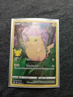 Pokemon TCG Pikachu 005/025 Celebrations Full Art Holo NM - Image 4