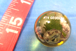 Geodude #74 Marble 7/8" Pokemon, Good Condition, Vintage - Image 1
