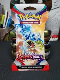 Pokemon Scarlet and Violet Sleeved Booster Pack (Random Art) - Image 1