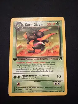Pokemon Dark Gloom Non-Holo 1st Edition 36/82 Team Rocket - Image 1