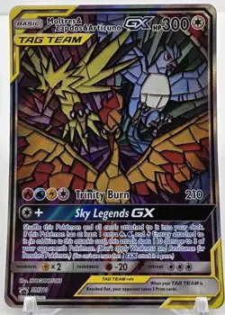 2019 Pokemon Sun & Moon Hidden Fates Moltres & Zapdos & Articuno GX Promo - Image 1
