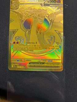 Pokemon TCG Mega Charizard X EX Full Art Foil Gold 130/094 2016 - Image 5