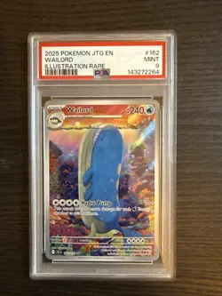 Wailord 162/159 Illustration Rare 2025 Pokemon Journey Together PSA 9 Mint - Image 1
