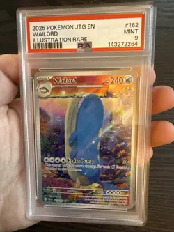 Wailord 162/159 Illustration Rare 2025 Pokemon Journey Together PSA 9 Mint - Image 3