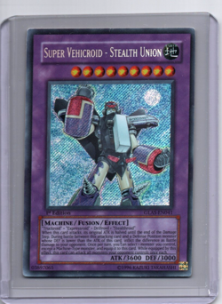 Yugioh - Super Vehicroid - Stealth Union - GLAS-EN041 - Secret Rare - 1st Ed - Image 1