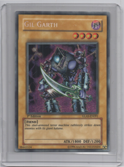 Yugioh - Gil Garth - GLAS-EN091 - 1st Edtion - Secret Rare - NM/LP - Image 1