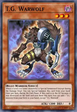 YuGiOh! - T.G. Warwolf EXVC-EN020 Common Near Mint - Image 1