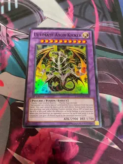 YUGIOH - ULTIMATE AXON KICKER - SUPER RARE - 1ST ED - DREV - NM - Image 1