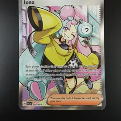 Iono 254/193 Pokemon Paldea Evolved Holo Full Art Card - Image 3