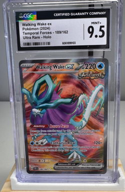CGC 9.5 Walking Wake ex 189/162 – Temporal Forces Ultra Rare Pokemon Card - Image 1
