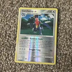Pokemon Garchomp 9/123 Mysterious Treasures Rare Reverse Holo Card - Image 1