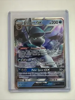 Glaceon GX SM147 - NM FULL ART BLACK STAR PROMO - 2018 Pokemon TCG Card - Image 1