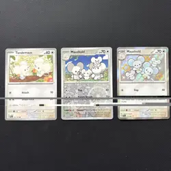 Maushold Tandemaus Bundle Incl Shiny Holo Rare - Paldean Fates Pokemon Card MINT - Image 1