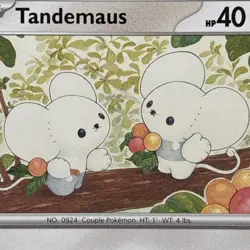 Maushold Tandemaus Bundle Incl Shiny Holo Rare - Paldean Fates Pokemon Card MINT - Image 2