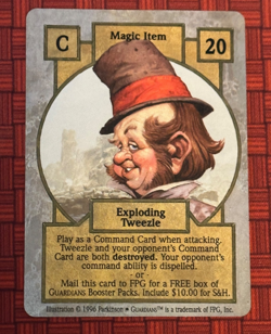 FPG Guardians Exploding Tweezle Promo Card -Super Rare- Great Cond. Free Ship! - Image 1