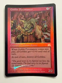 Goblin Pyromancer FOIL NM-/LP light clouding MTG Magic the Gathering - Image 1
