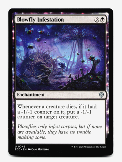 Blowfly Infestation [Commander: Lorwyn Eclipsed] Magic MTG ECC 0046 NM 💀 - Image 1