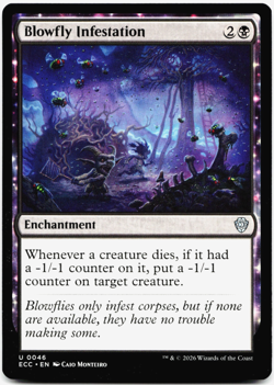 Blowfly Infestation [Commander: Lorwyn Eclipsed] Magic MTG ECC 0046 NM 💀 - Image 3
