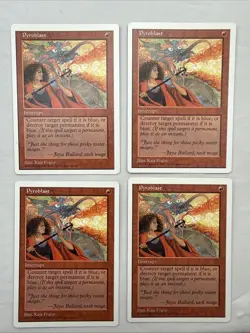 Pyroblast x4 MTG Fifth 5th Edition 4x Magic Very Good Light Play VG LP - Image 1