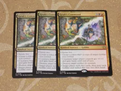 MTG Grub's Command x3 Rare Lorwyn Eclipsed NM Low S&H - Image 1