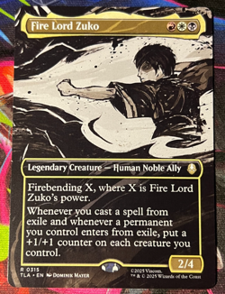 Fire Lord Zuko (Borderless) Avatar: The Last Airbender Regular Rare 0315 - Image 1