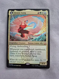 Avatar Aang / Aang, Master of Elements Prerelease Foil Promo Avatar MTG Magic - Image 1