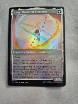 Avatar Aang / Aang, Master of Elements Prerelease Foil Promo Avatar MTG Magic - Image 2