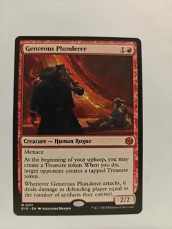 MTG Generous Plunderer - Outlaws of Thunder Junction: the Big Score LP - Image 1