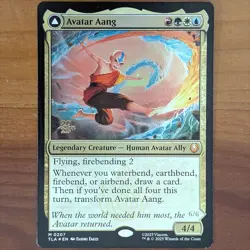 Avatar Aang / Aang, Master of Elements - Prerelease Foil Promo - Avatar TLA MTG - Image 1